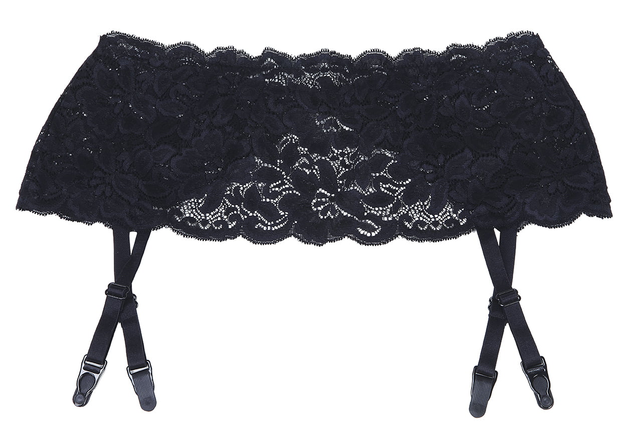 Black Suspender Belt Bedroom Wear Hosiery