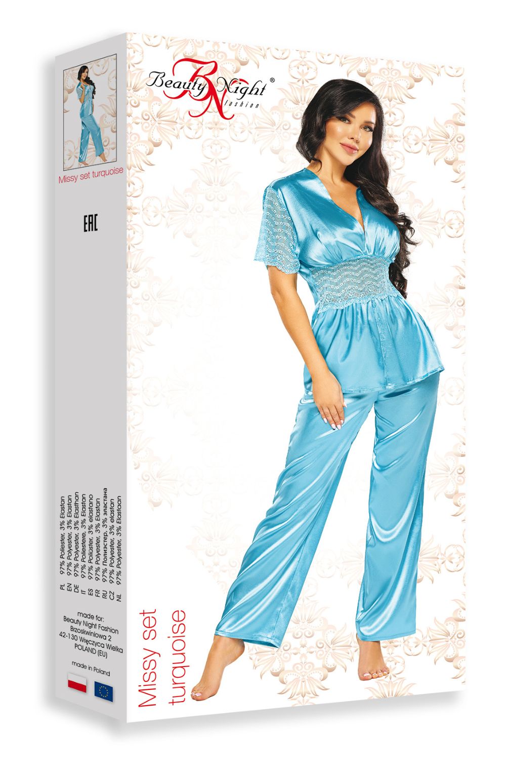 BN Missy Set Turquoise Nightwear Nightwear