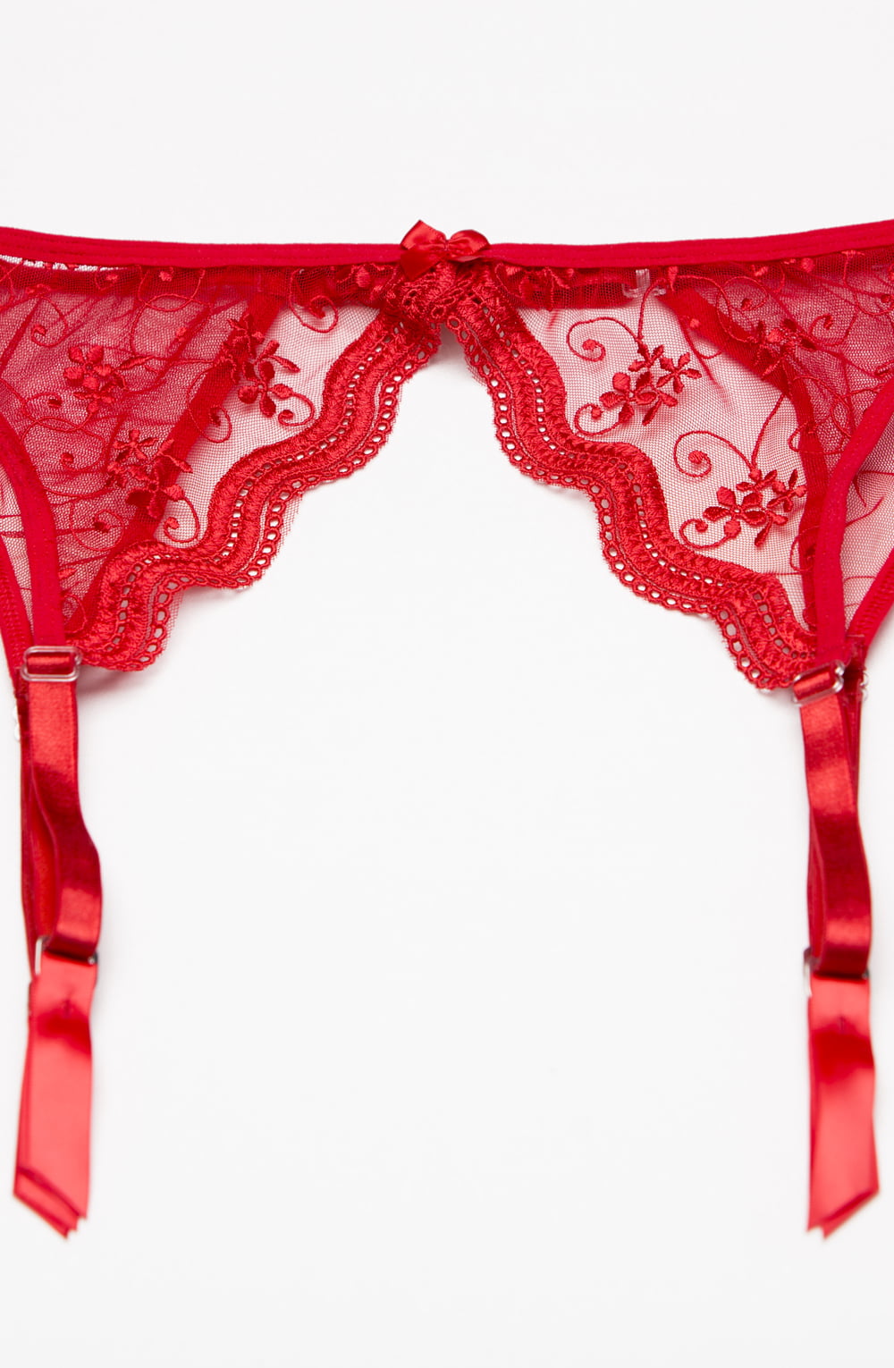 Garter Belt Red Bedroom Wear Hosiery