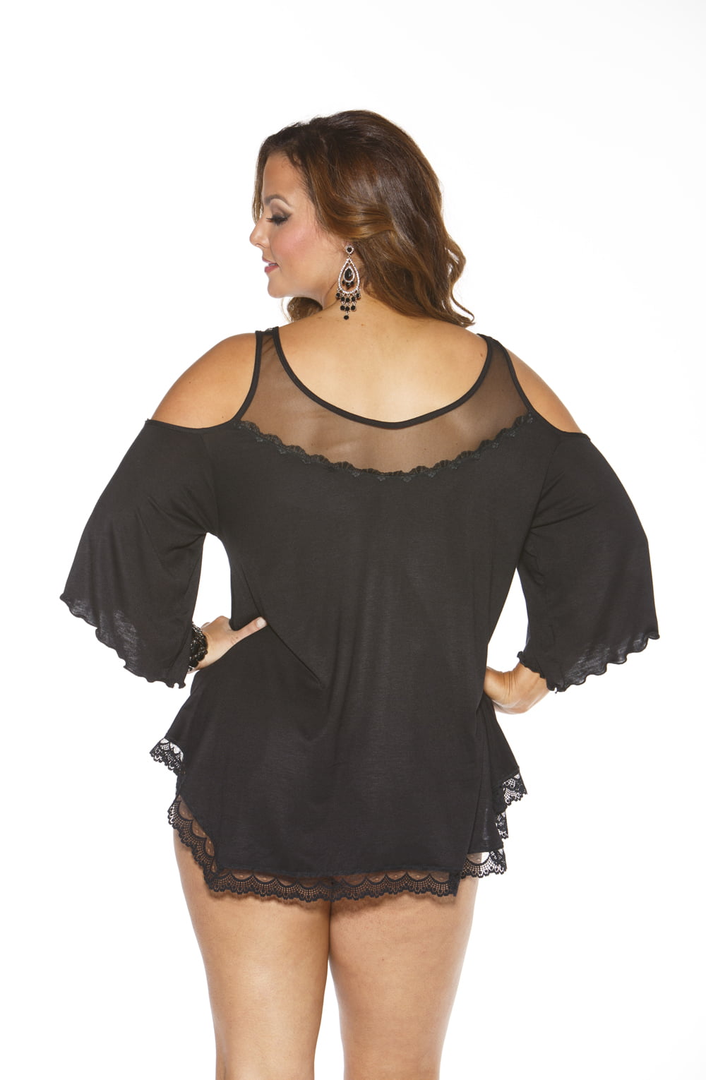 X Sleepshirt Black Bedroom Wear Nightwear