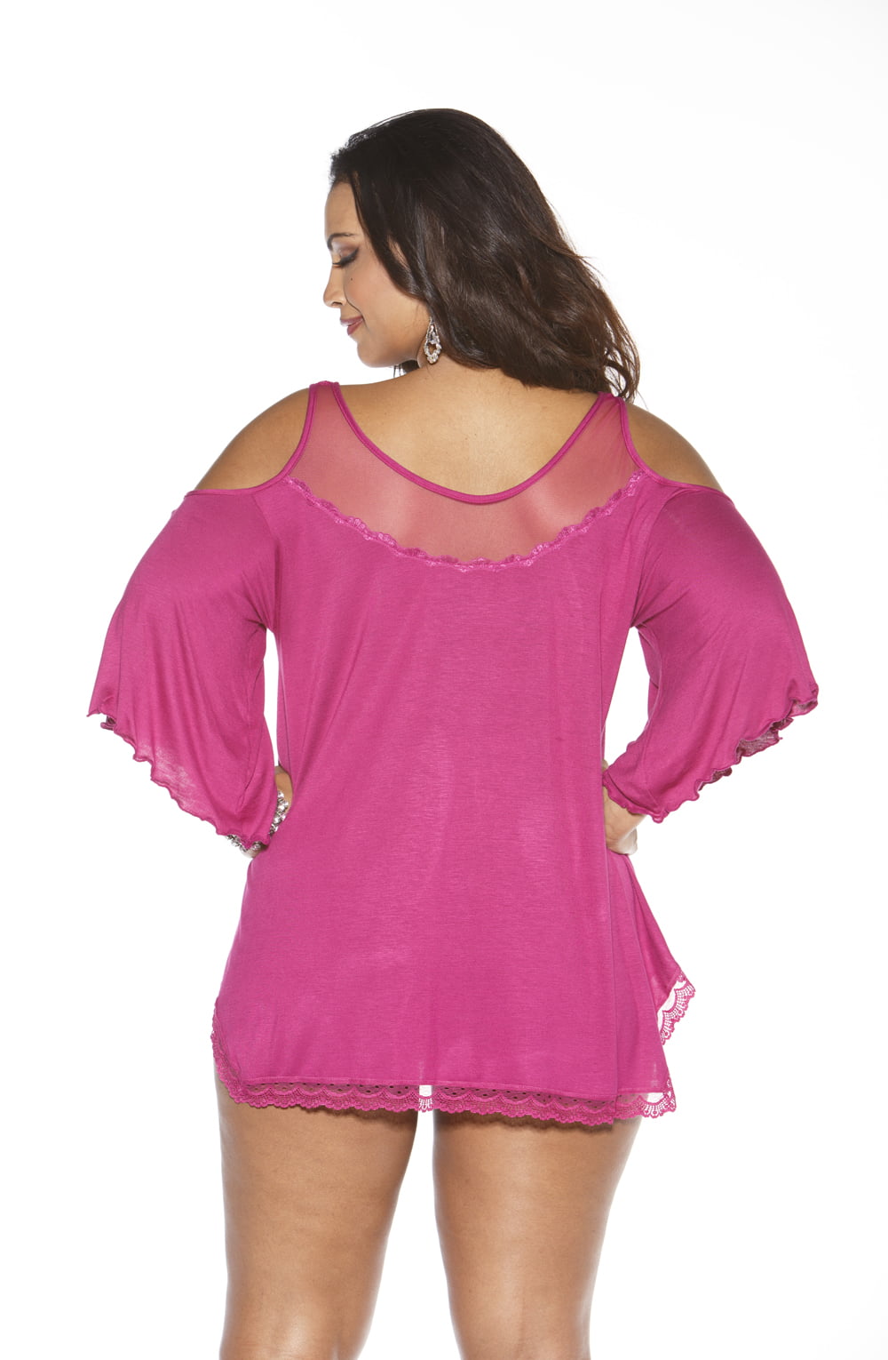 X Sleepshirt Magenta Bedroom Wear Nightwear