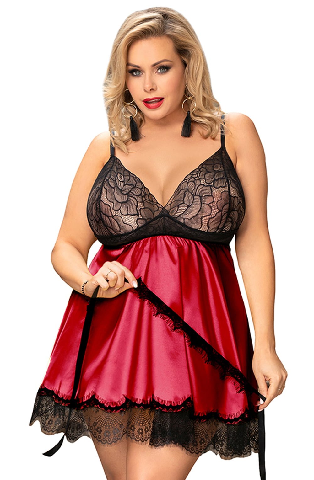 YXQ Babydoll & Blindfold Plus Sizes Babydolls