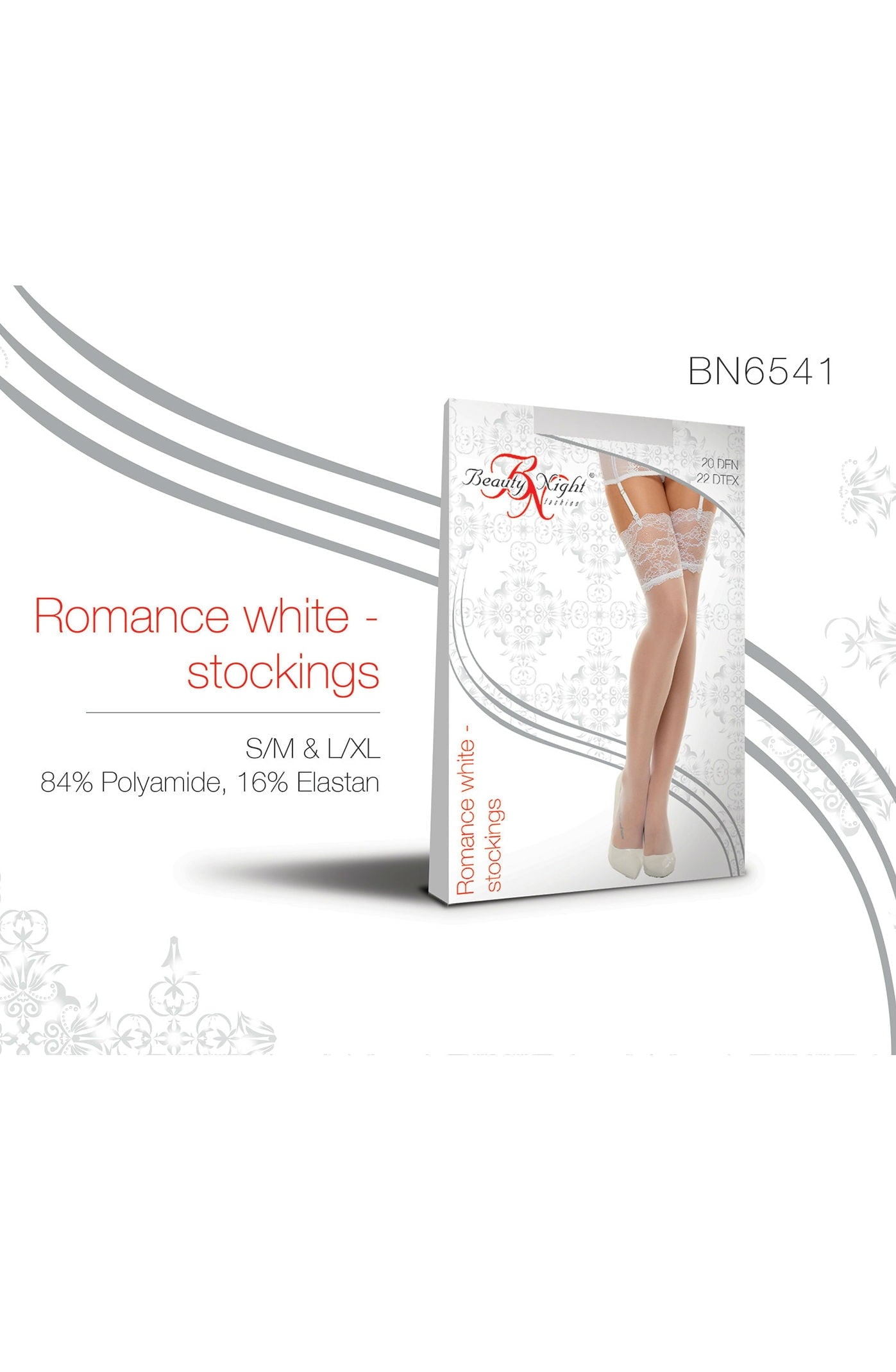 BN Romance Stockings White Bedroom Wear Hosiery