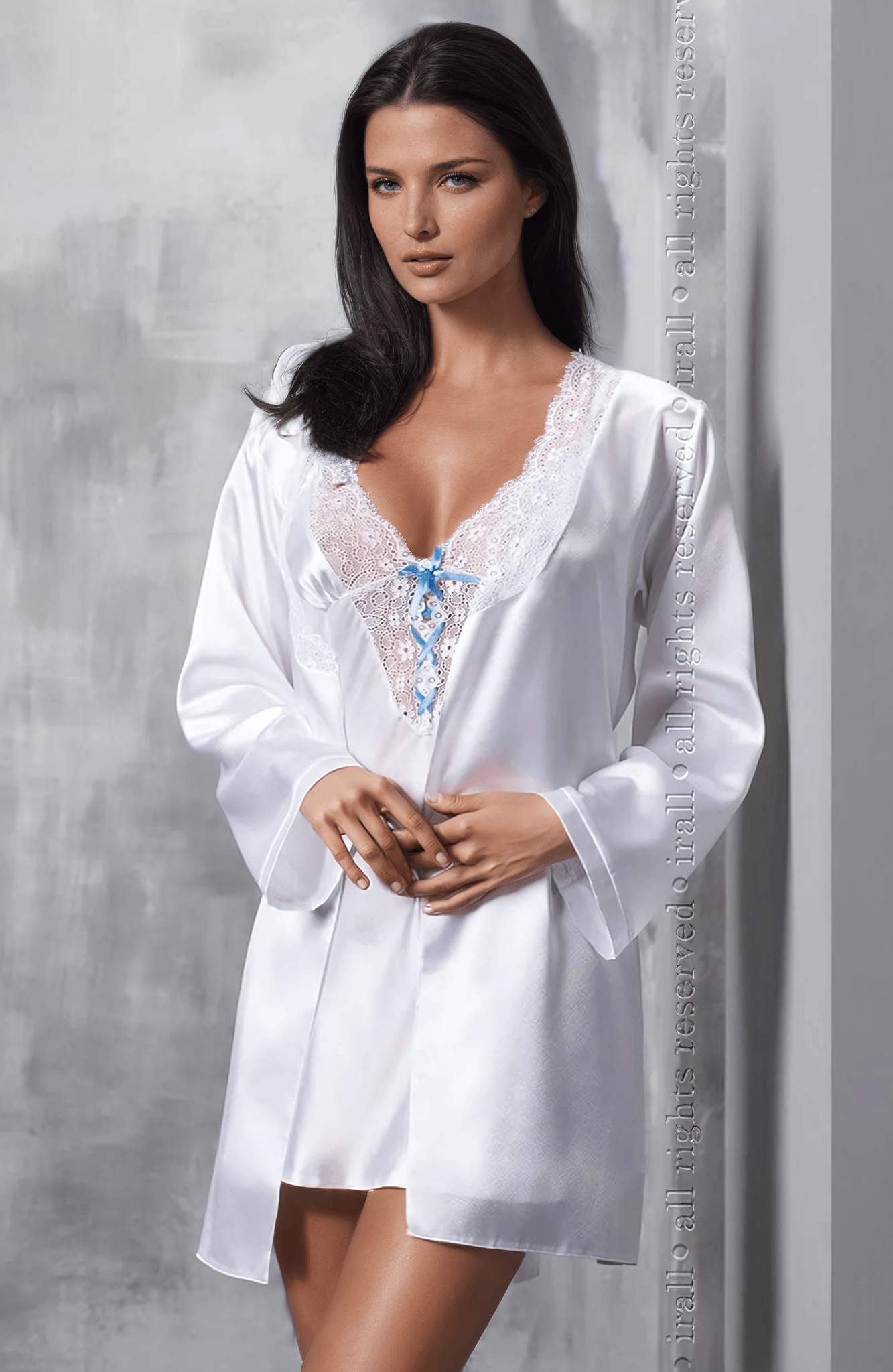 Elsa Dressing Gown White Nightwear Nightwear