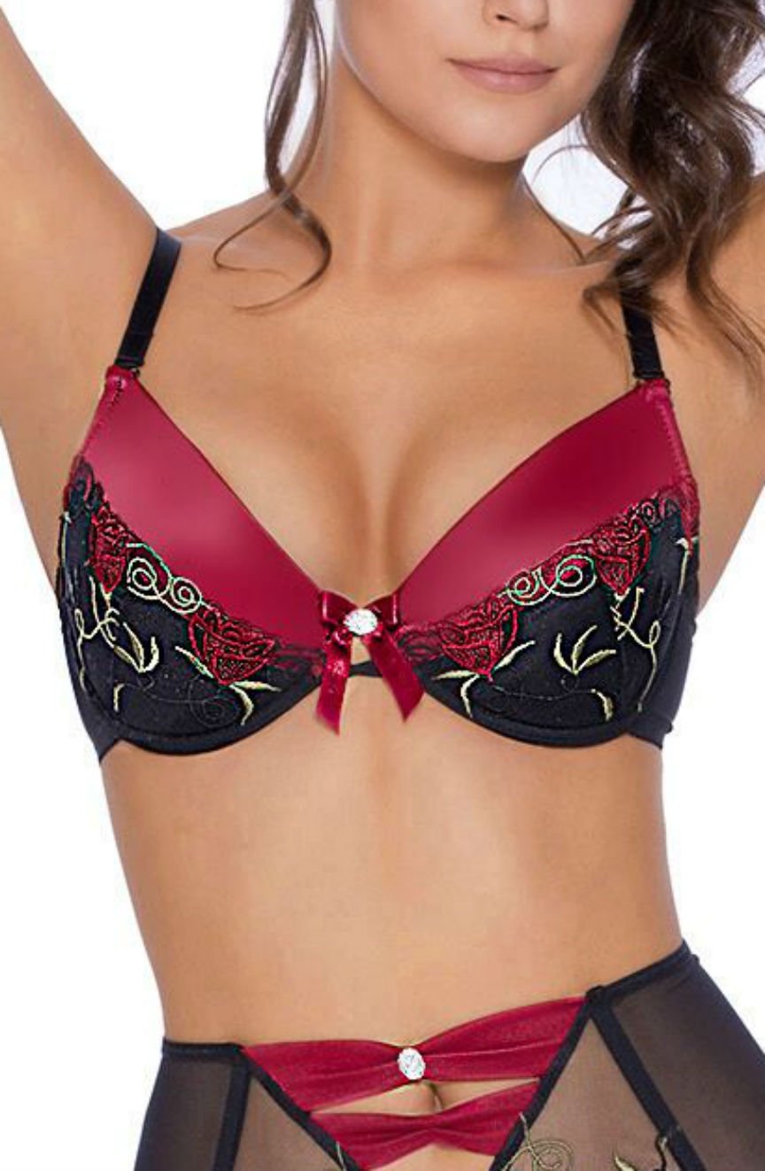 Rufina Push Up Bra Black Everyday Lingerie Sets