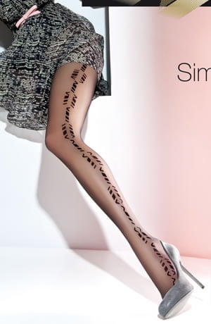 Fantasia Simona Tights Black Plus Sizes Hosiery