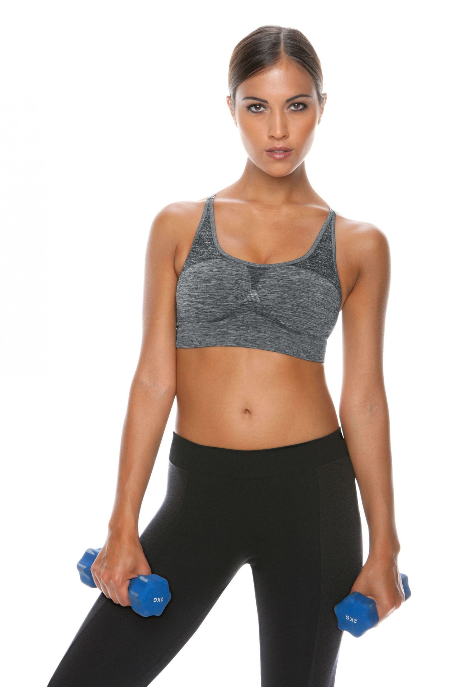 Sports Bra Melange/Grey Shapewear Bras