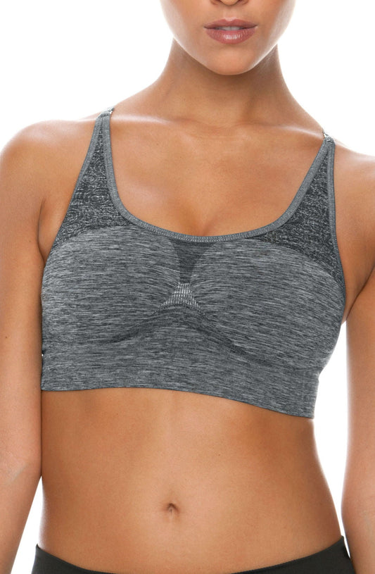 Sports Bra Melange/Grey Shapewear Bras