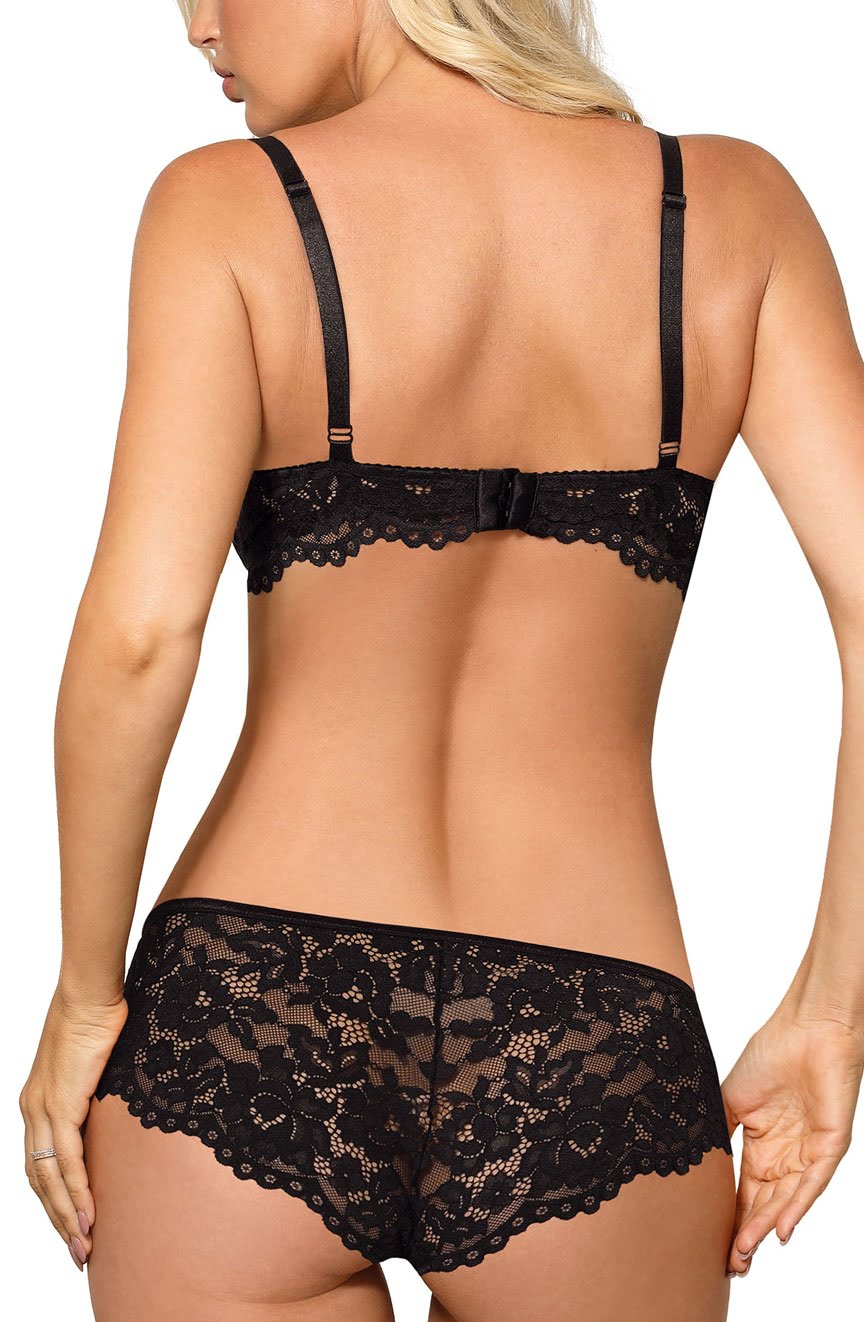 Newia Black Push Up Everyday Lingerie Sets