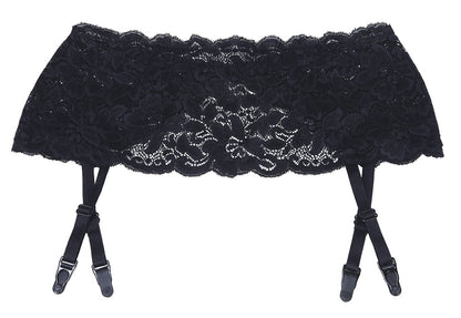 Black Suspender Belt Bedroom Wear Hosiery