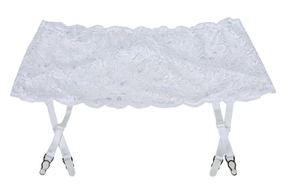 White Suspender Belt Bedroom Wear Hosiery