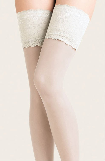 Calze Exclusive Hold Ups White Bridal Hosiery