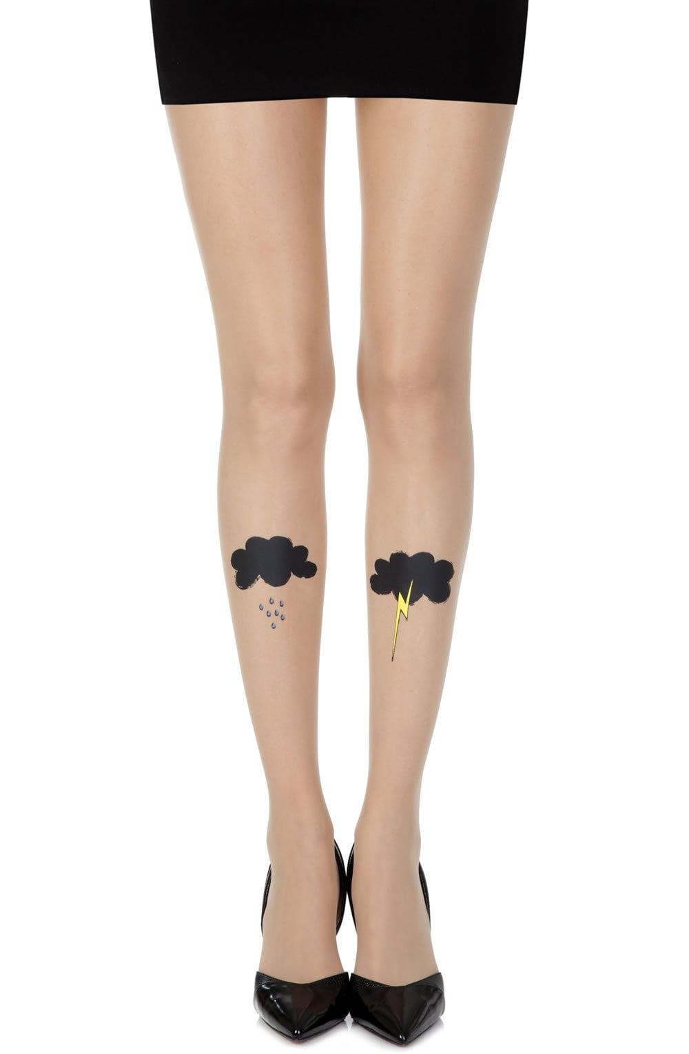 The Perfect Storm Skin Sheer Print Tights Hosiery Hosiery