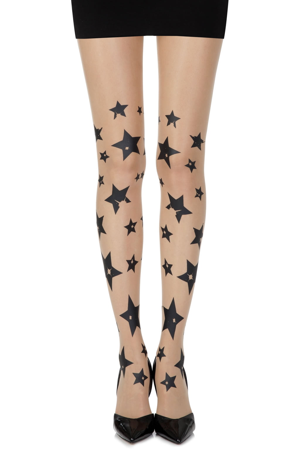 Shooting Stars Skin Sheer Print Tights Hosiery Hosiery