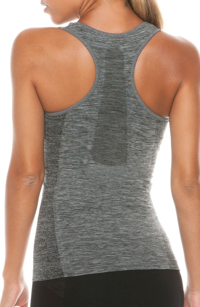 Sporty Tank Top With Bra Melange/Grey Shapewear Bras