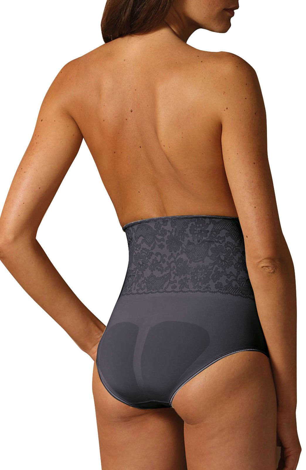 Shaping Brief With Screen Print Lace Nero Shapewear Briefs and Thongs