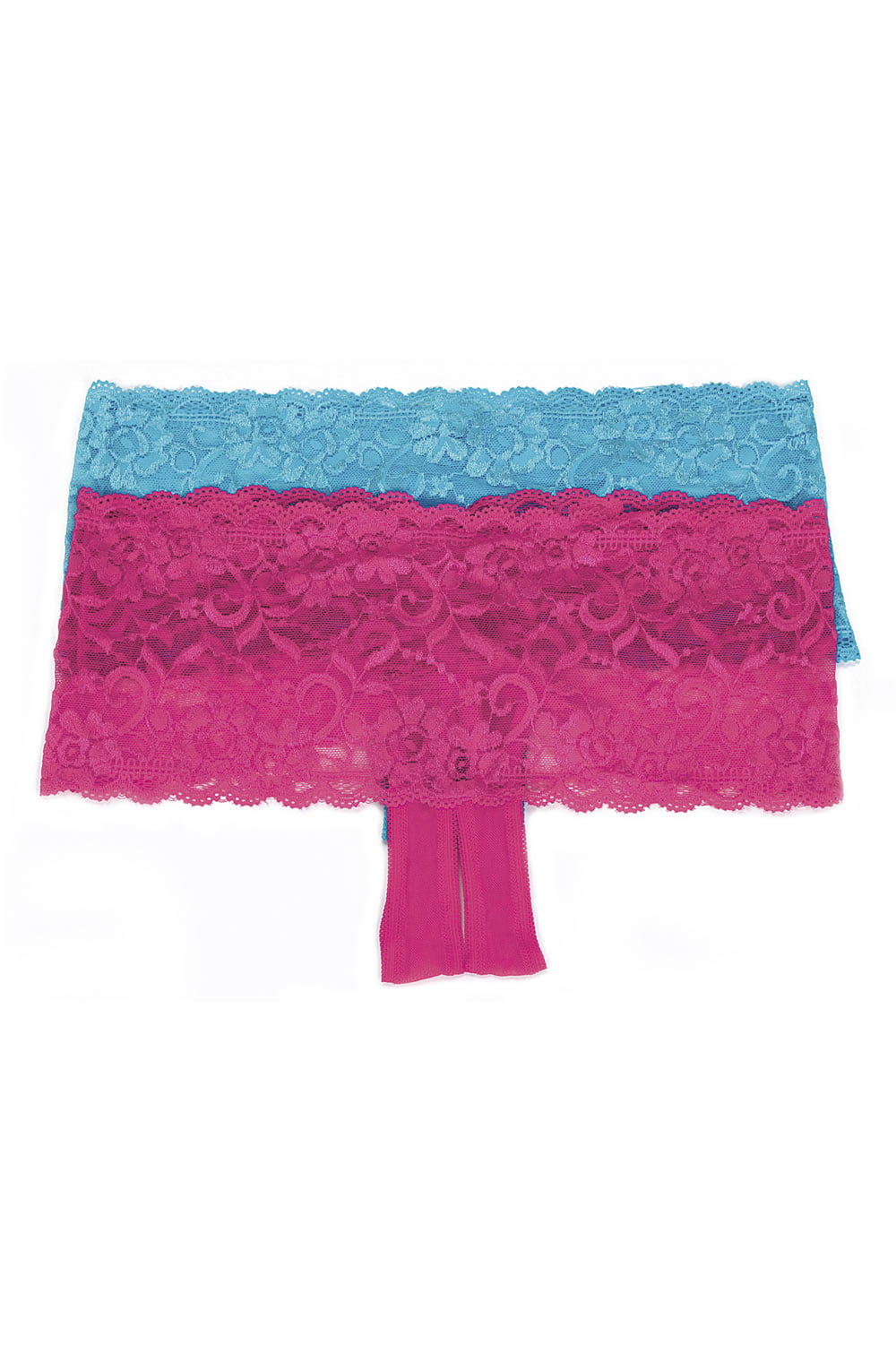 Stretch Lace Boy Short Turquoise Everyday Briefs and Thongs