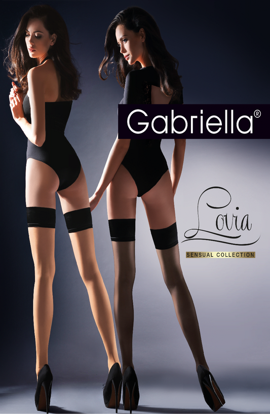 Calze Lovia Hold Ups Beige Hosiery Hosiery