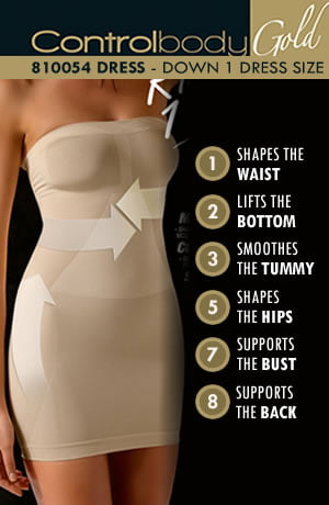 Strapless Shaping Dress Skin Shapewear Shapewear