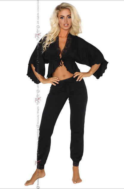 BN Margot Black Nightwear Pyjamas