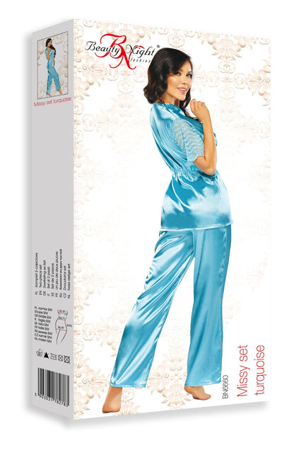 BN Missy Set Turquoise Nightwear Nightwear
