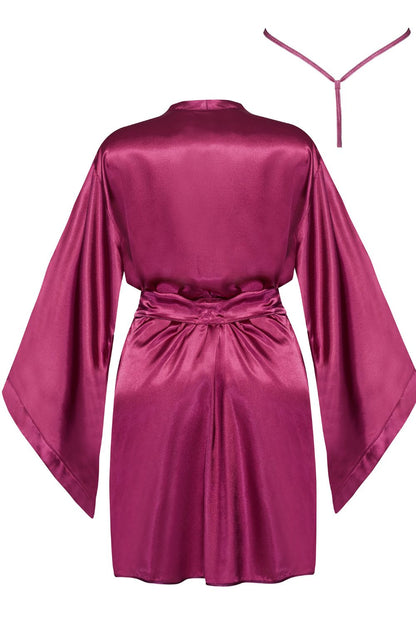 BN Samira Peignoir Burgundy Bedroom Wear Nightwear