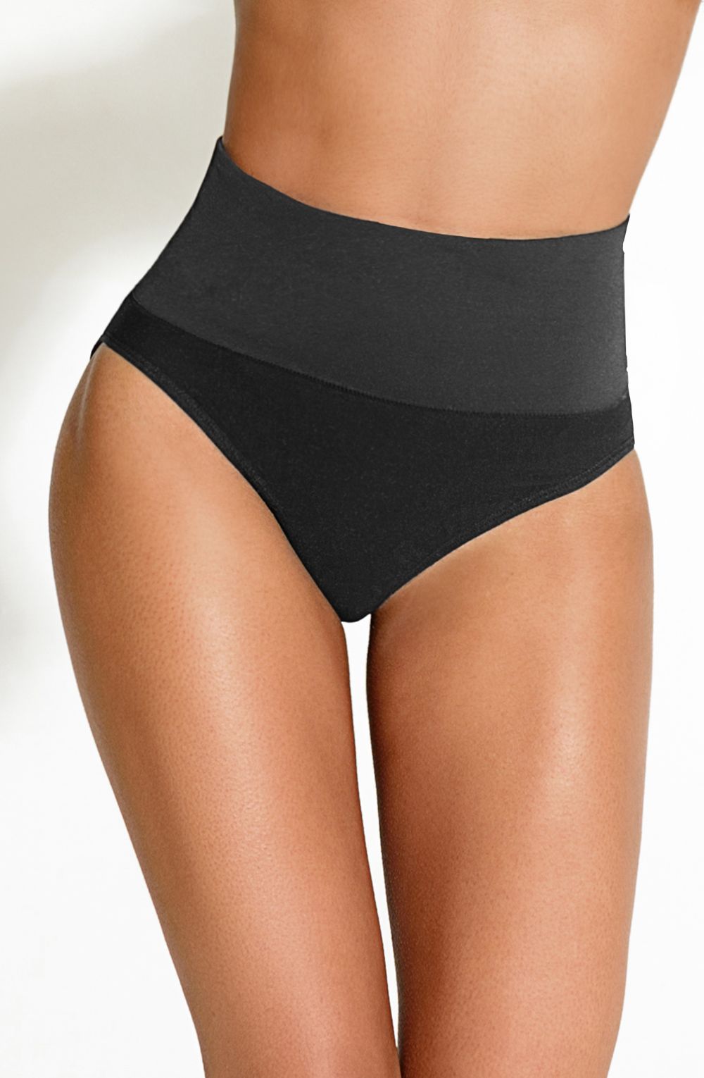 Tummy Control Brief Nero Plus Sizes Briefs and Thongs