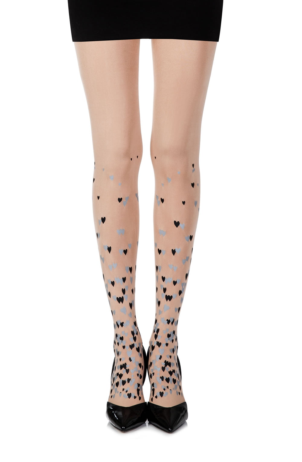 Queen Of Hearts Powder Print Tights Hosiery Hosiery