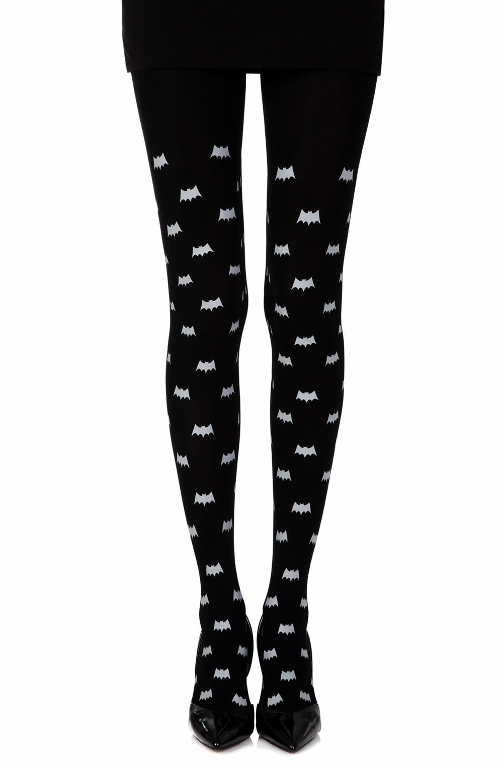 Super Hero Black Print Tights Hosiery Hosiery