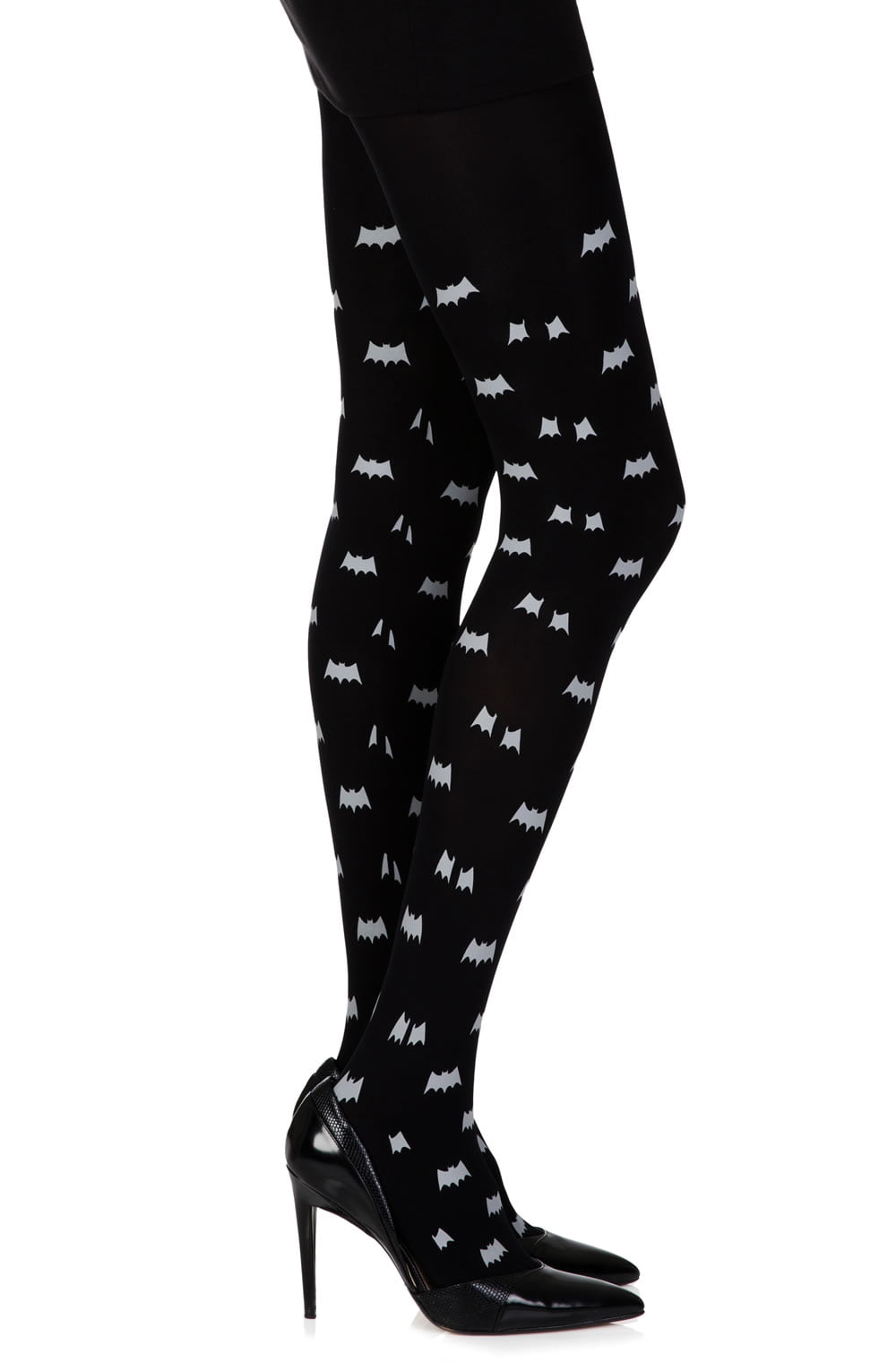 Super Hero Black Print Tights Hosiery Hosiery