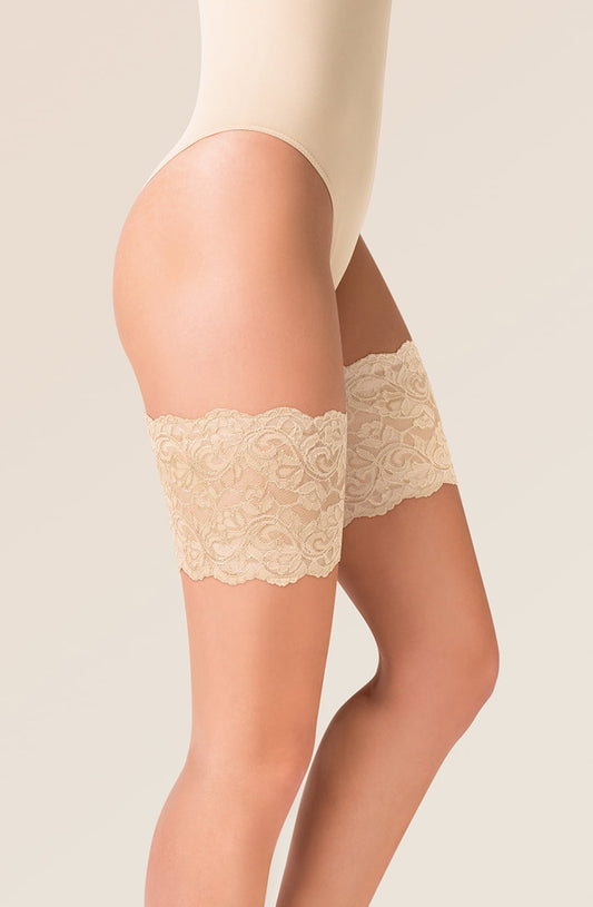 Lace Thigh Band Ivory Plus Sizes Hosiery