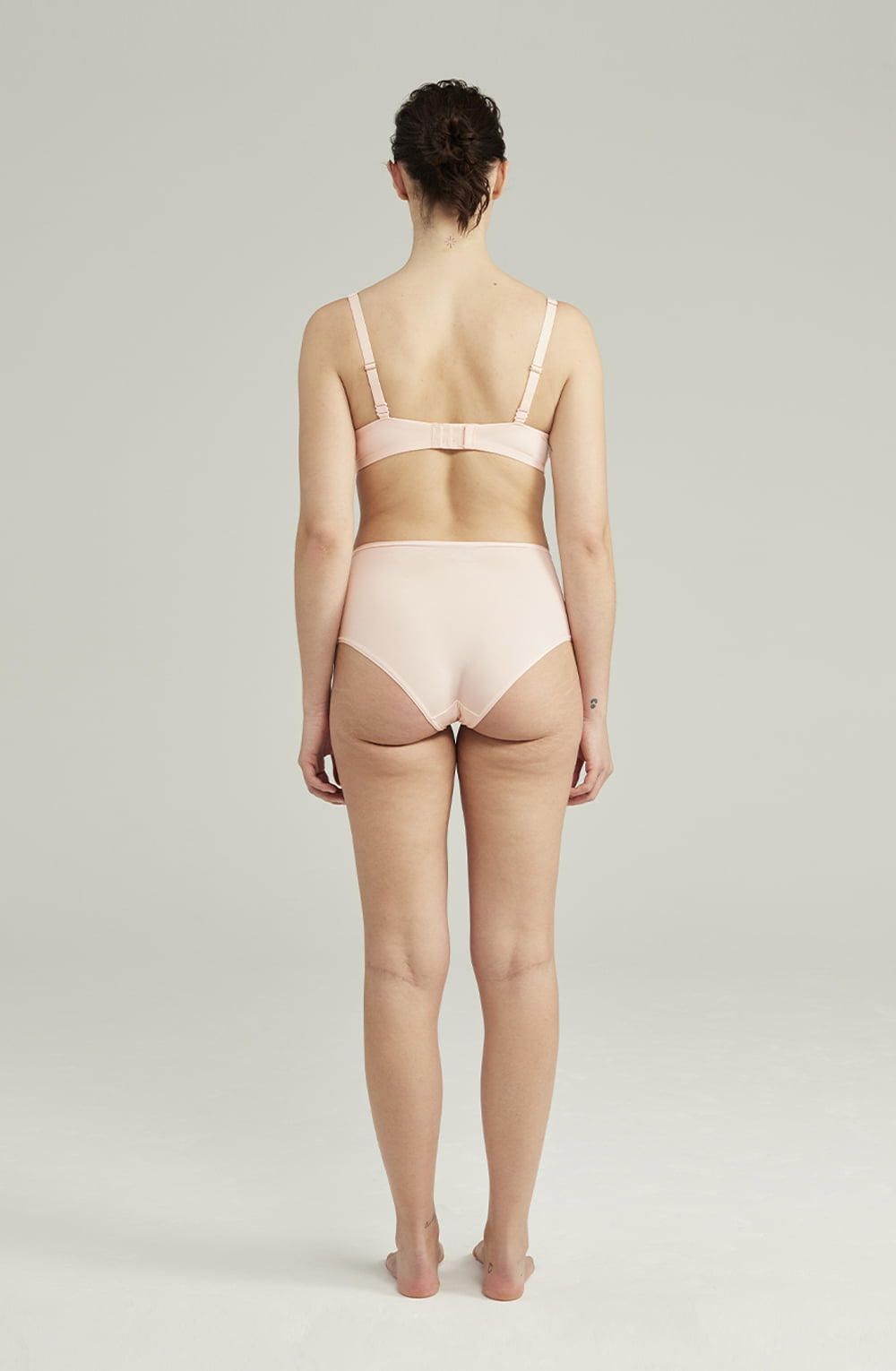 The Second Skin Stretch High Waist Brief Blush Pink Plus Sizes Briefs and Thongs