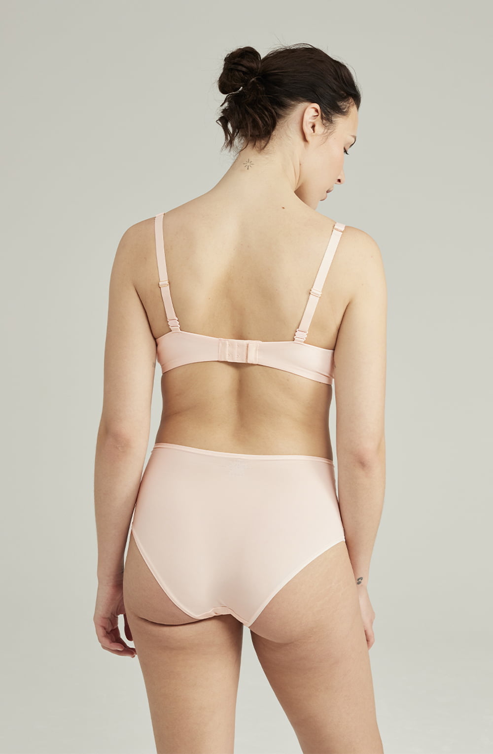 The Second Skin Stretch High Waist Brief Blush Pink Plus Sizes Briefs and Thongs