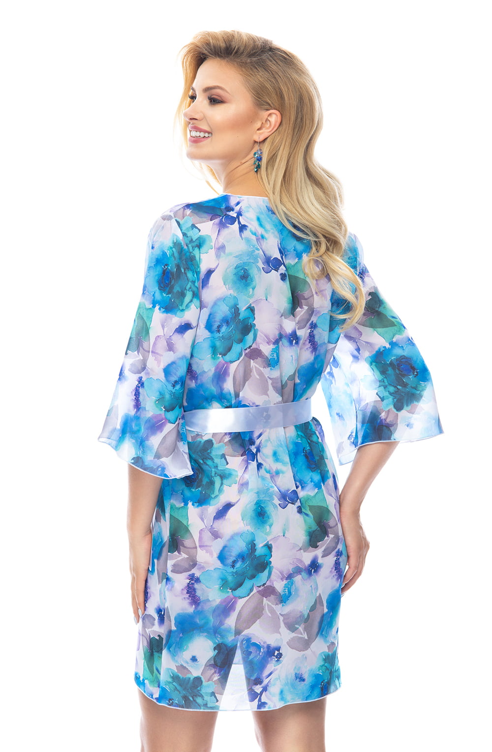 Kasumi I Dressing Gown Blue Bedroom Wear Nightwear