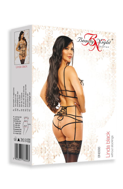 BN Linda Black Bedroom Wear Lingerie Sets