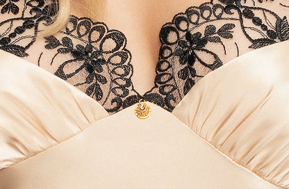 Mallory II Nightdress Champagne Bedroom Wear Nightwear