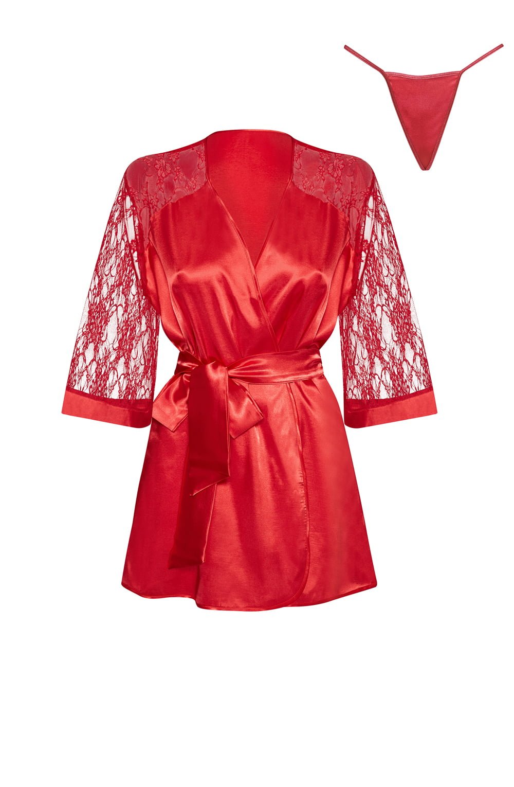 BN Marissa Peignoir Red Bedroom Wear Nightwear