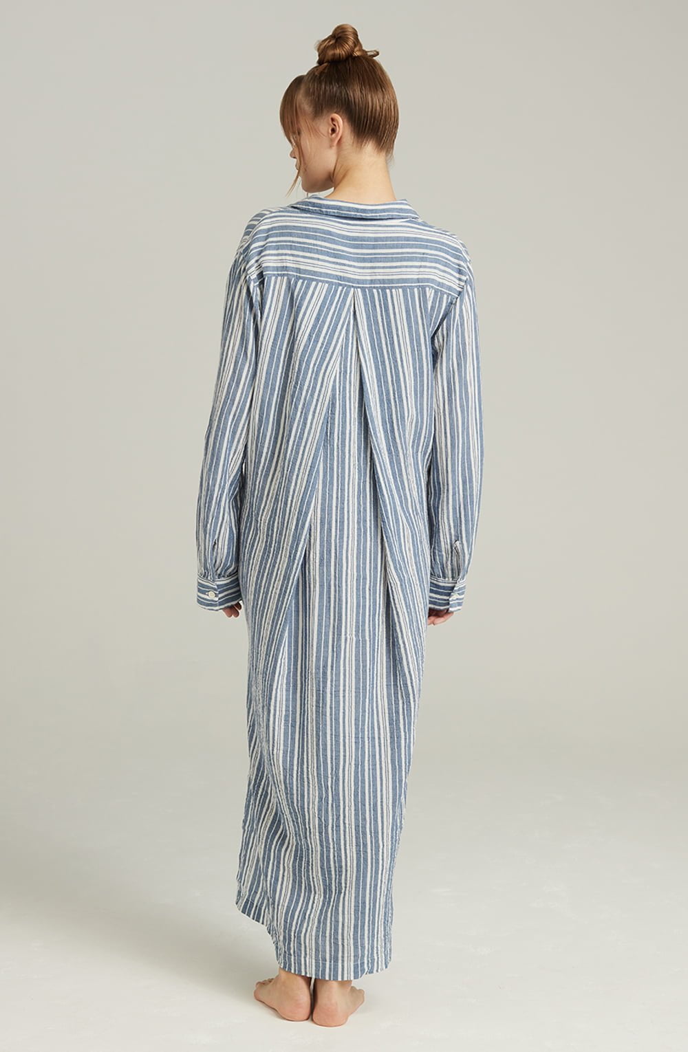 The Maxi Shirt French Navy Stripe Nightwear Nightdresses