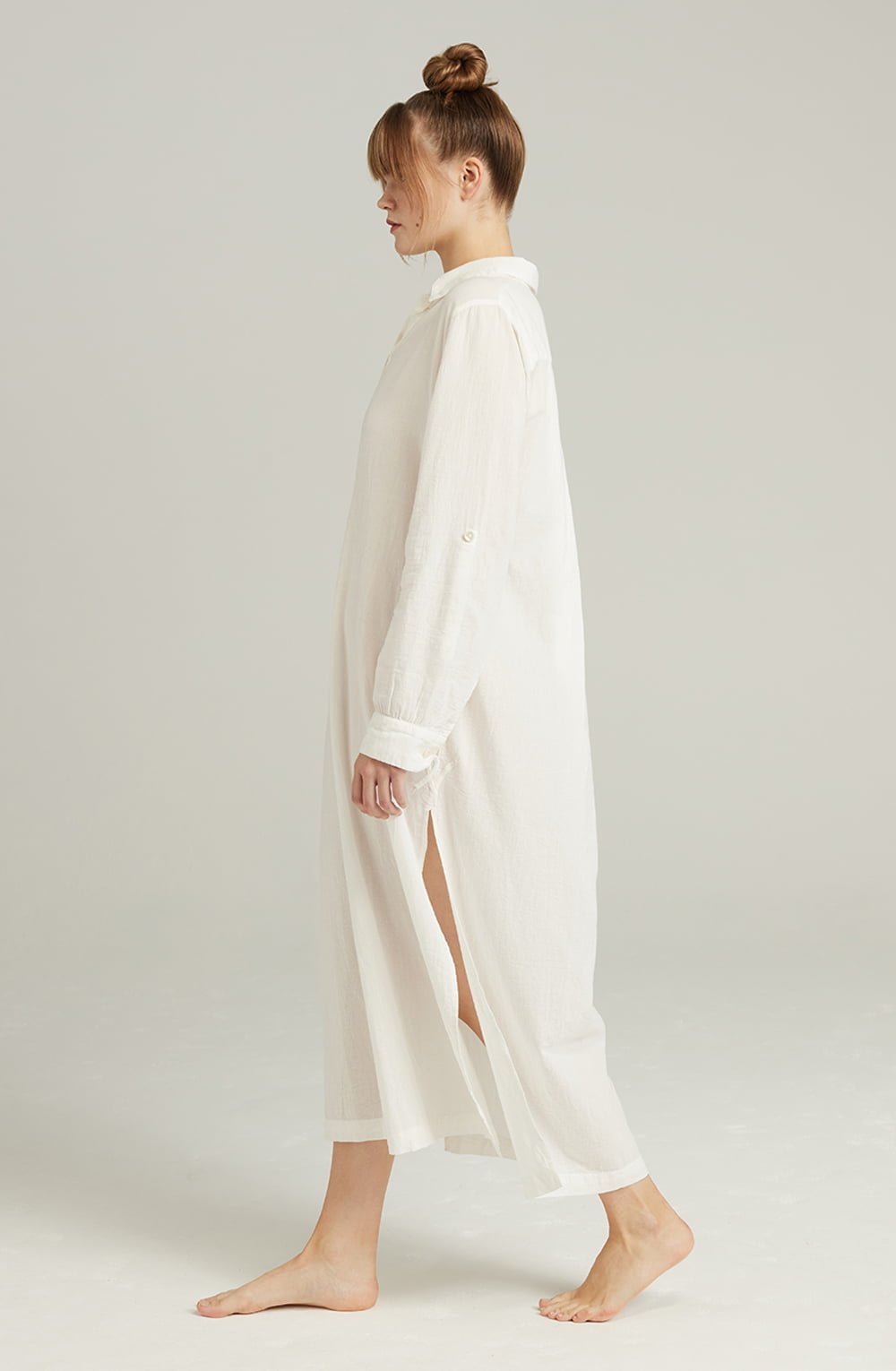The Maxi Shirt Organic Cotton White Nightwear Nightdresses