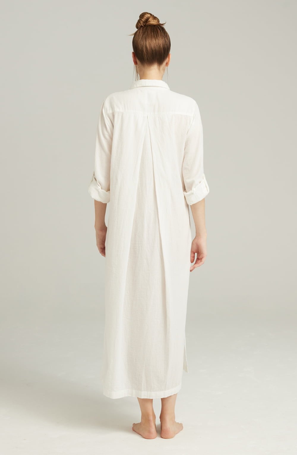 The Maxi Shirt Organic Cotton White Nightwear Nightdresses