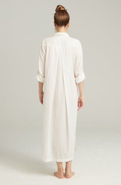 The Maxi Shirt Organic Cotton White Nightwear Nightdresses