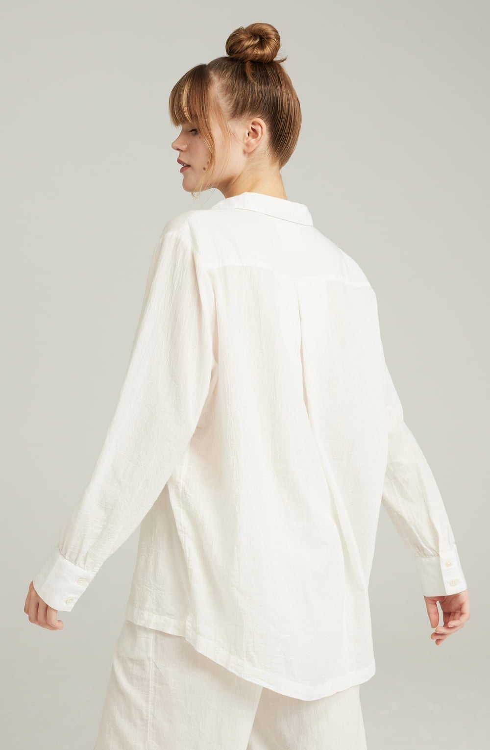 The Midi Shirt Organic Cotton White Nightwear Nightdresses