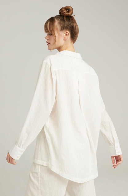 The Midi Shirt Organic Cotton White Nightwear Nightdresses
