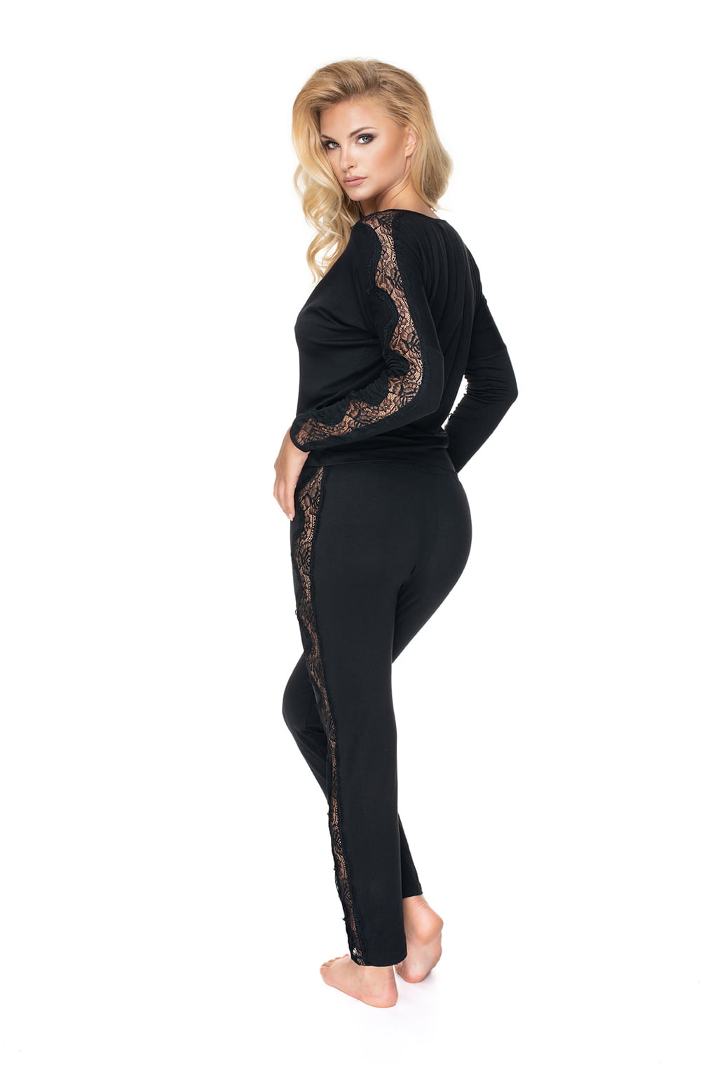 Pandora Black Pyjama Nightwear Nightwear