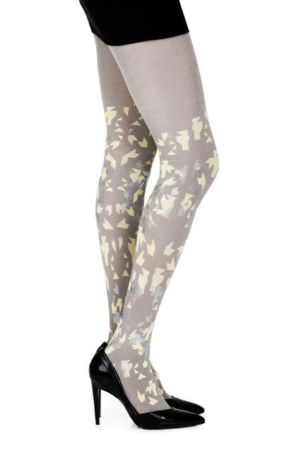 Confetti Grey Print Tights Hosiery Hosiery
