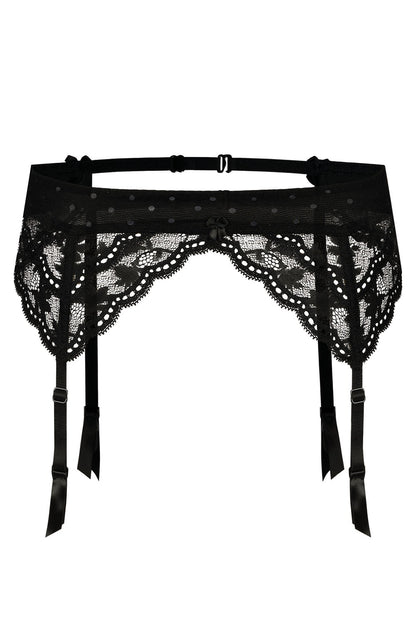 Lagerta Suspender Belt Black Hosiery Hosiery
