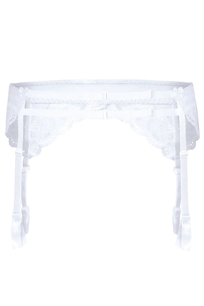 Lagerta Suspender Belt White Bridal Hosiery