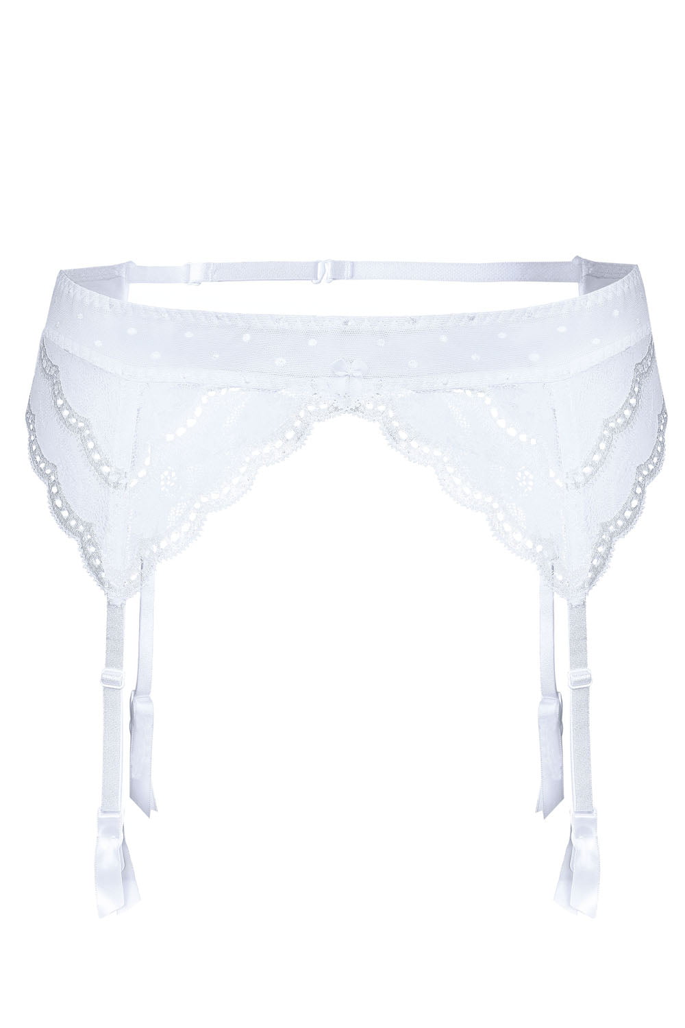 Lagerta Suspender Belt White Bridal Hosiery