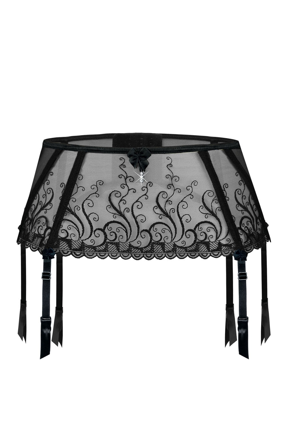 Anuk Suspender Belt Black Hosiery Hosiery