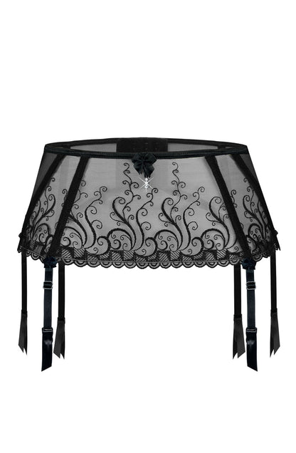 Anuk Suspender Belt Black Hosiery Hosiery